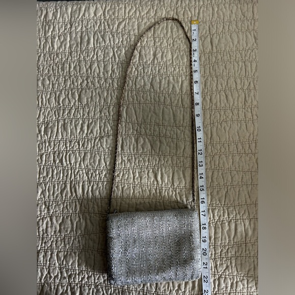 Vintage Magid 1960s Beaded Silver Art Deco Style Zip Closure Small Clasp - Picture 9 of 9